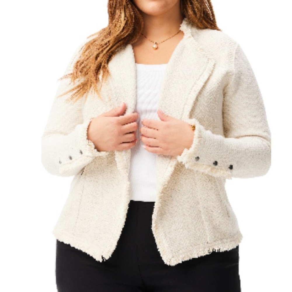 NIC+ZOE Women's Ivory Blazer